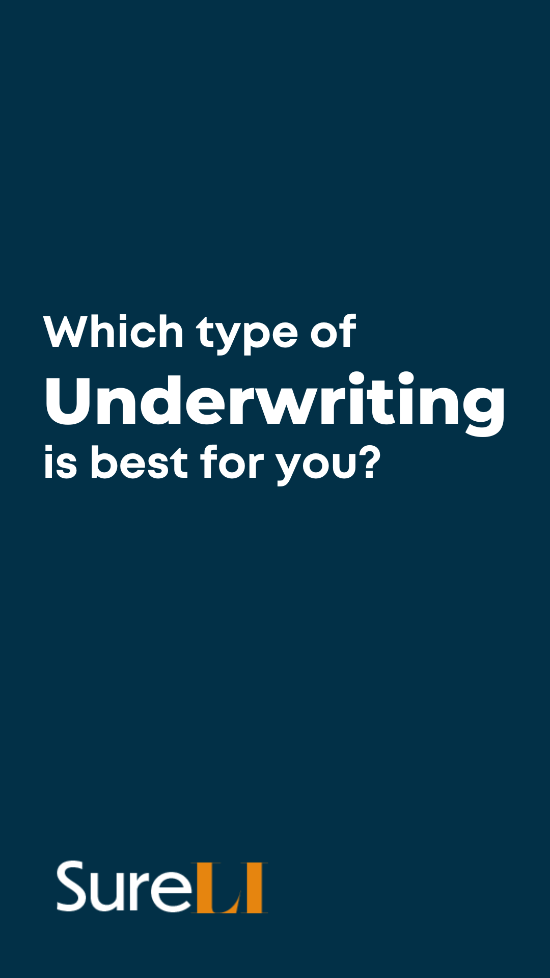 Types sales of underwriting